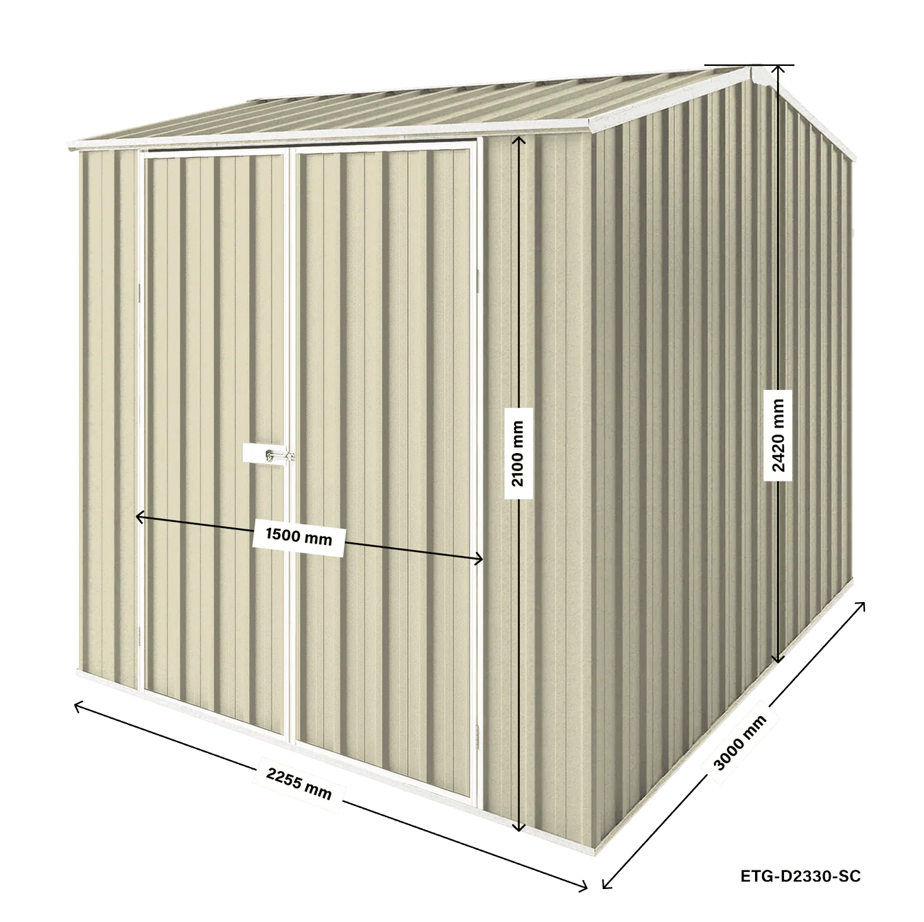 2.25m x 3m Gable Roof Garden Shed - Image 27