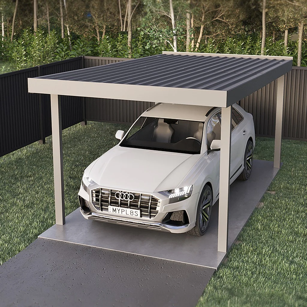 5.5m x 3.1m Carport - Zinc - Image 4