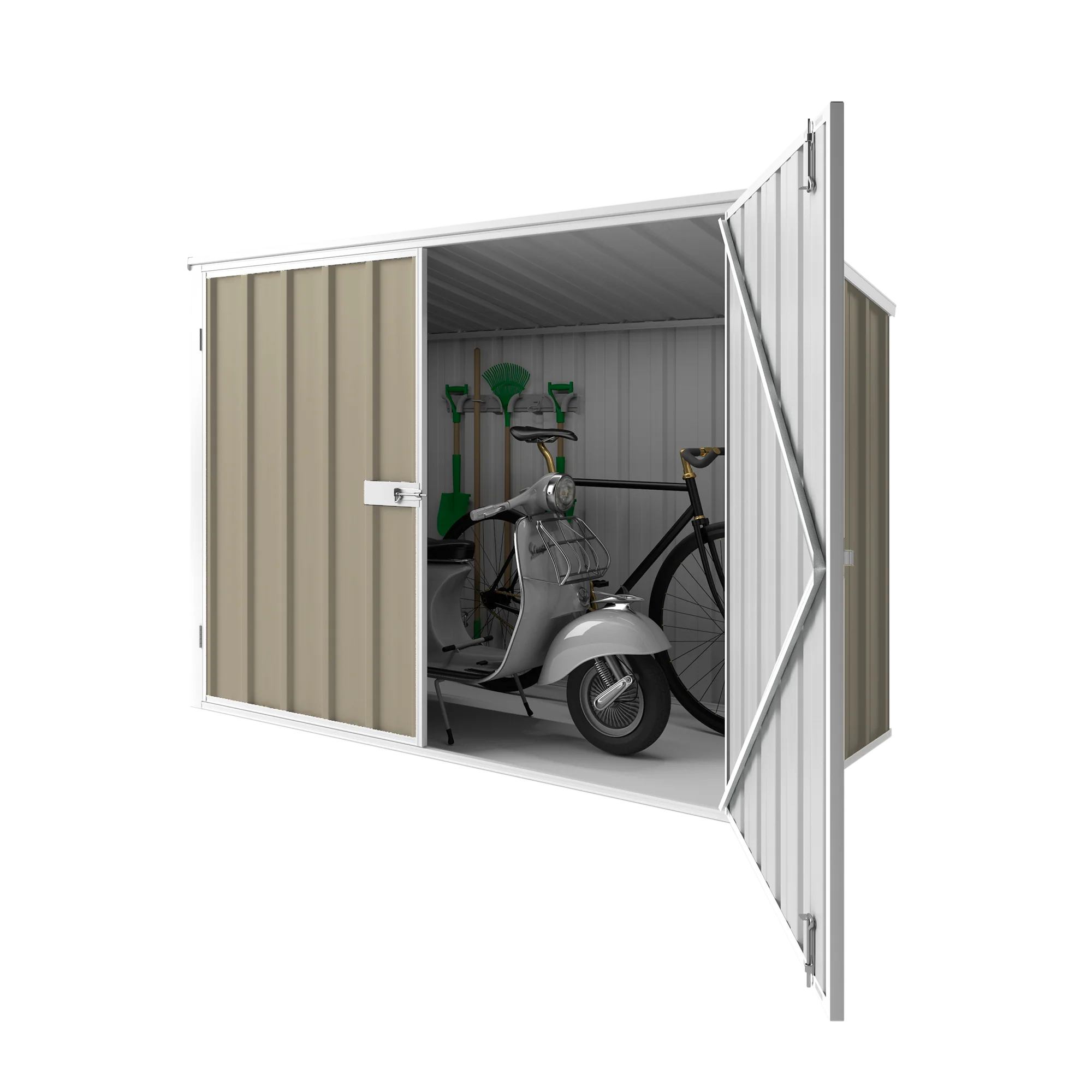 2.08m x 0.97m Wheelie Bin Storage Shed - Image 10