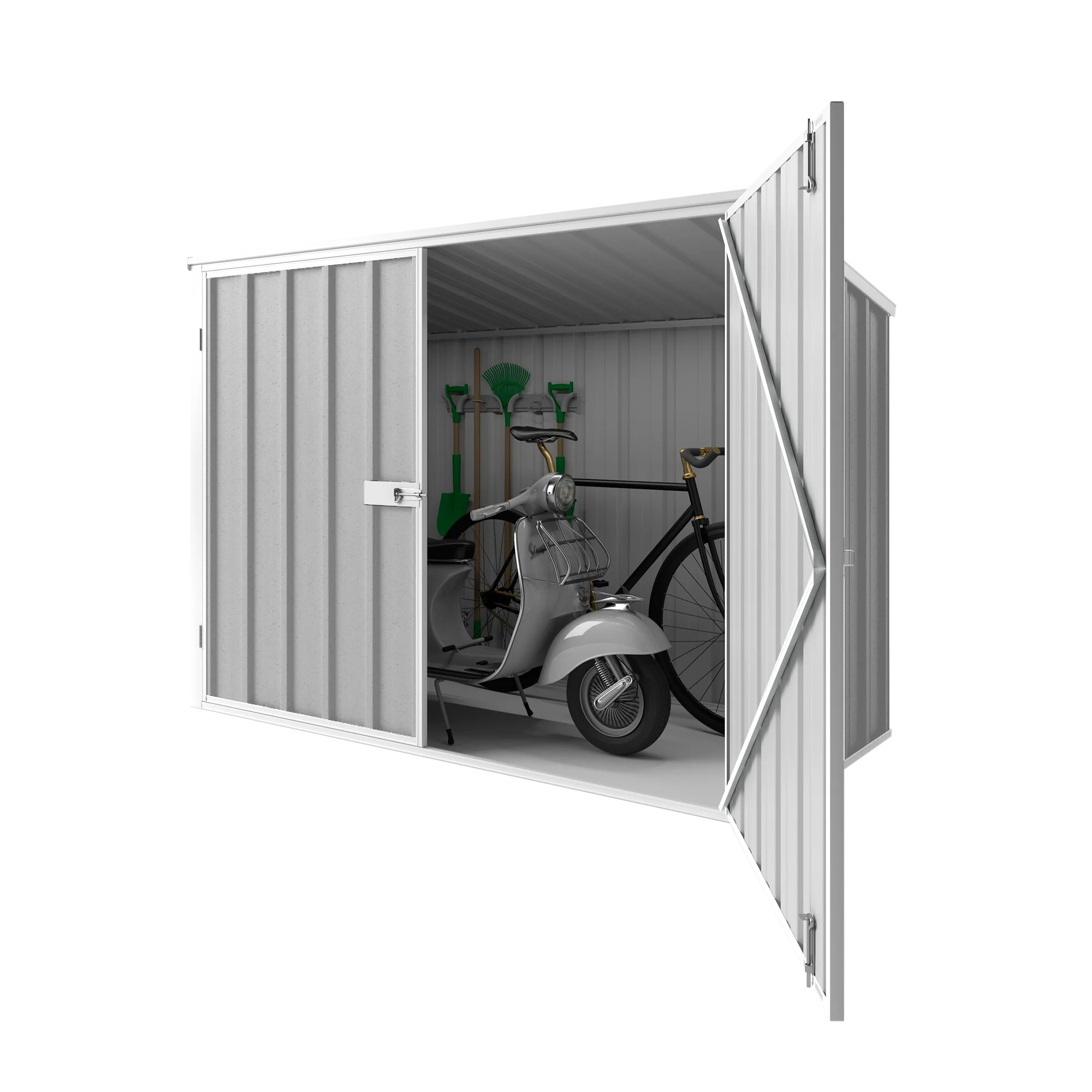 2.08m x 0.97m Wheelie Bin Storage Shed - Image 3