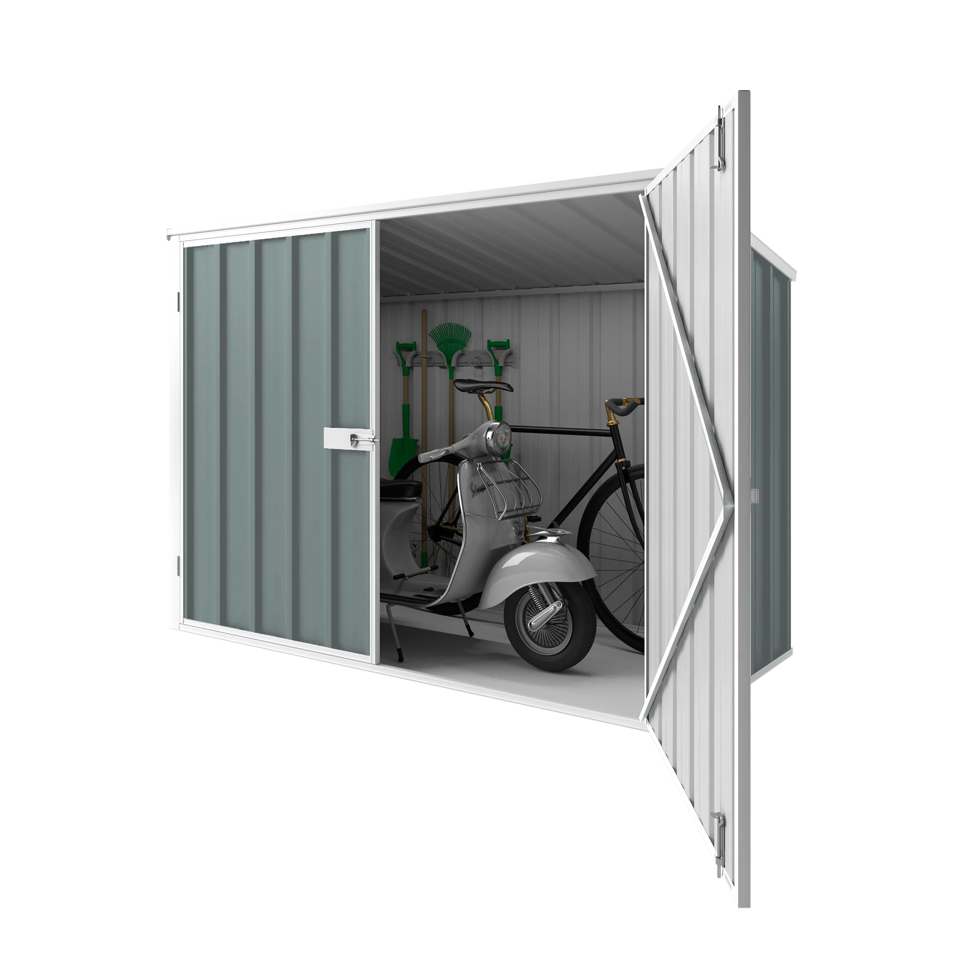 2.08m x 0.97m Wheelie Bin Storage Shed - Image 5