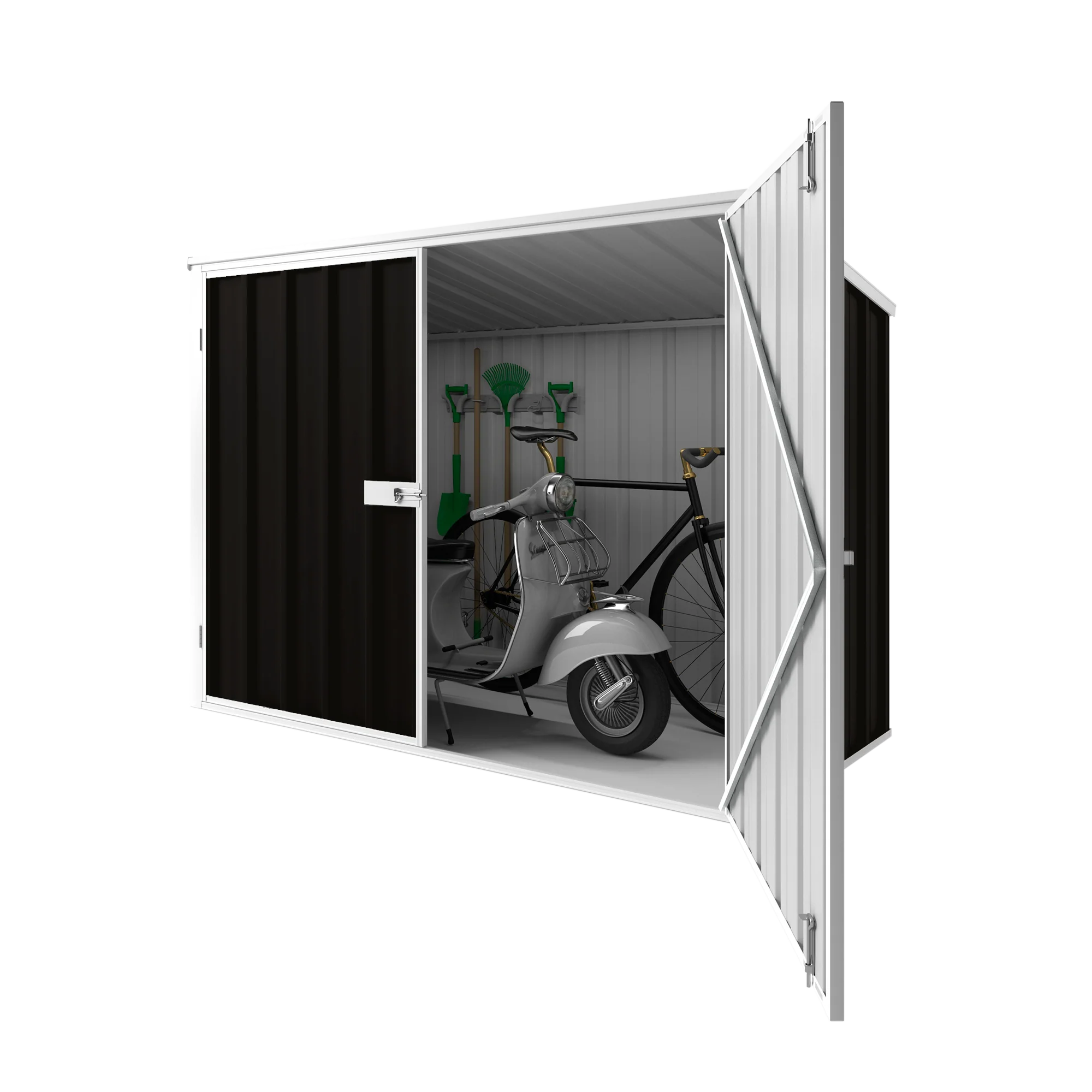 2.08m x 0.97m Wheelie Bin Storage Shed - Image 6
