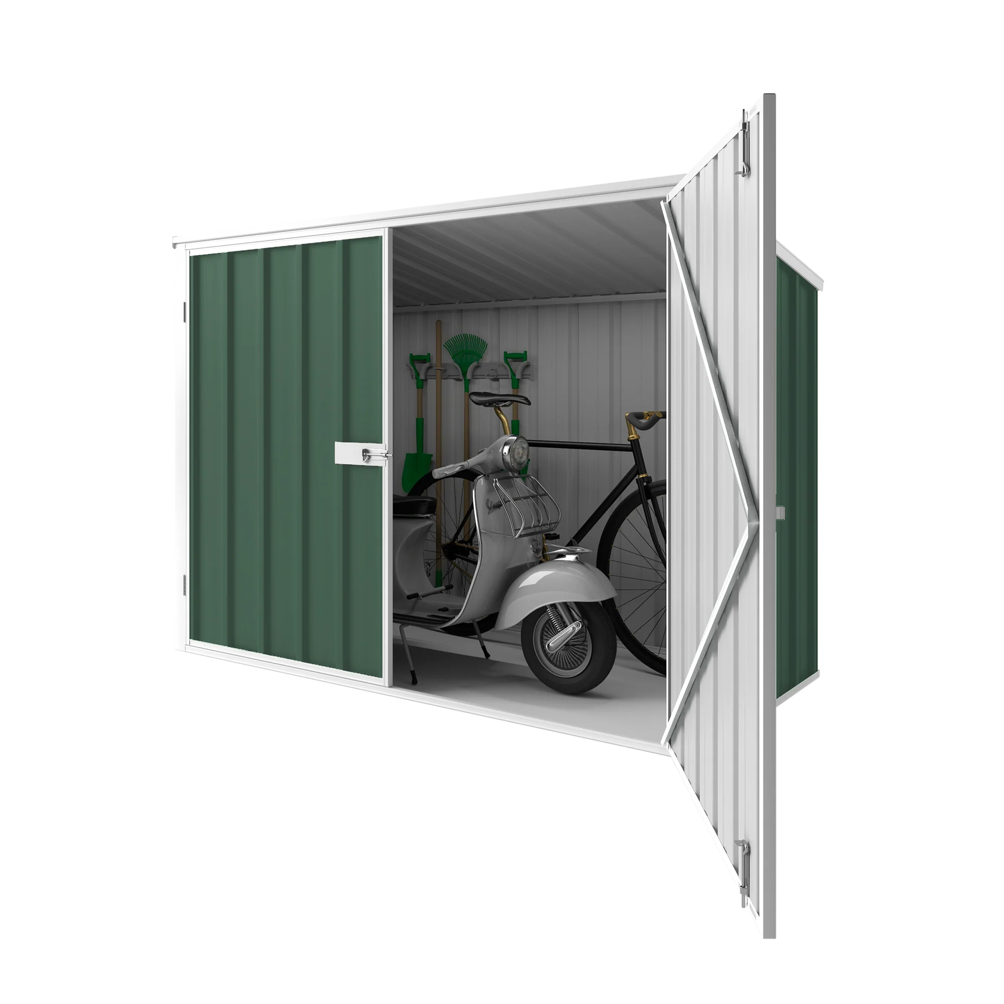2.08m x 0.97m Wheelie Bin Storage Shed - Image 9