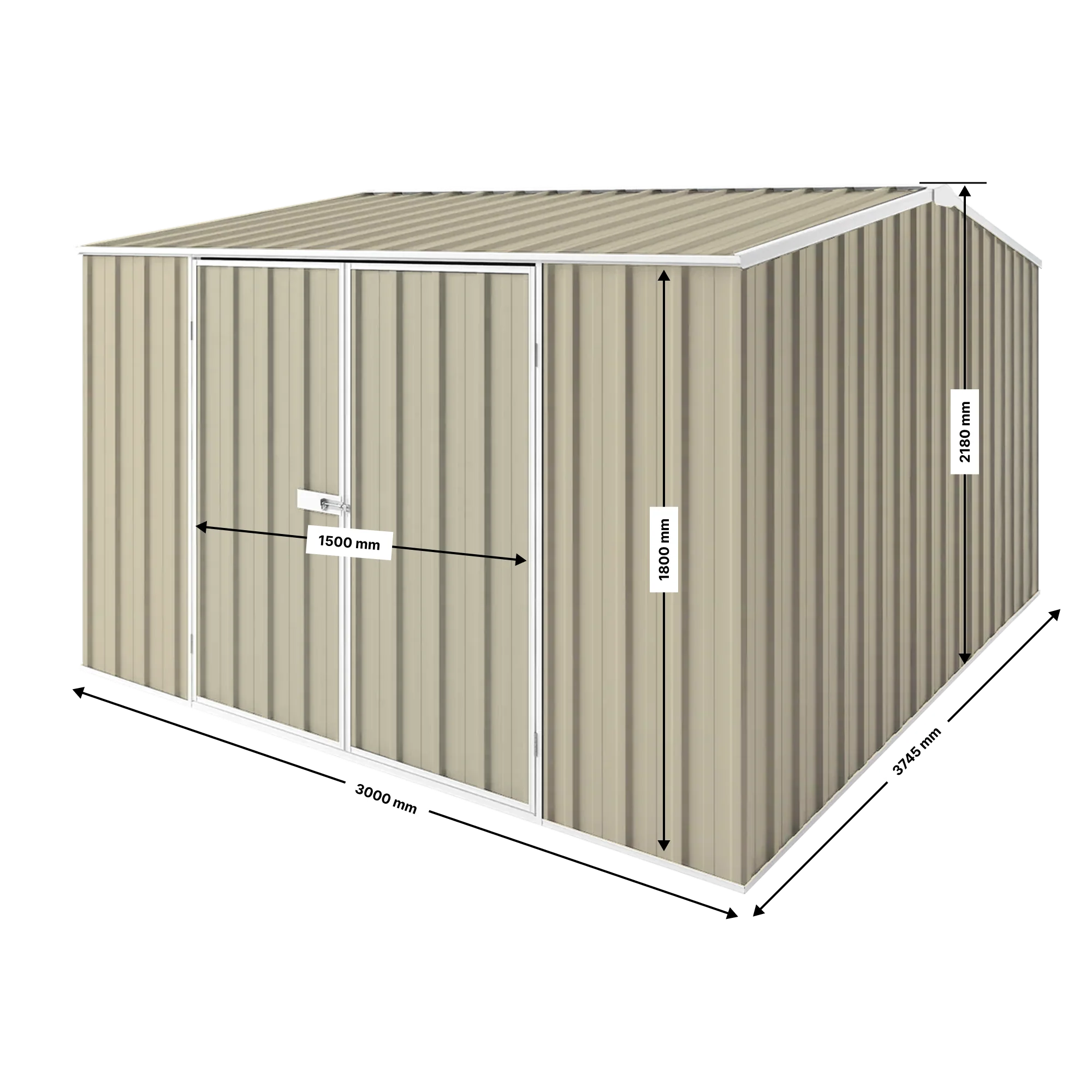 3m x 3.75m Gable Roof Garden Shed - Image 26