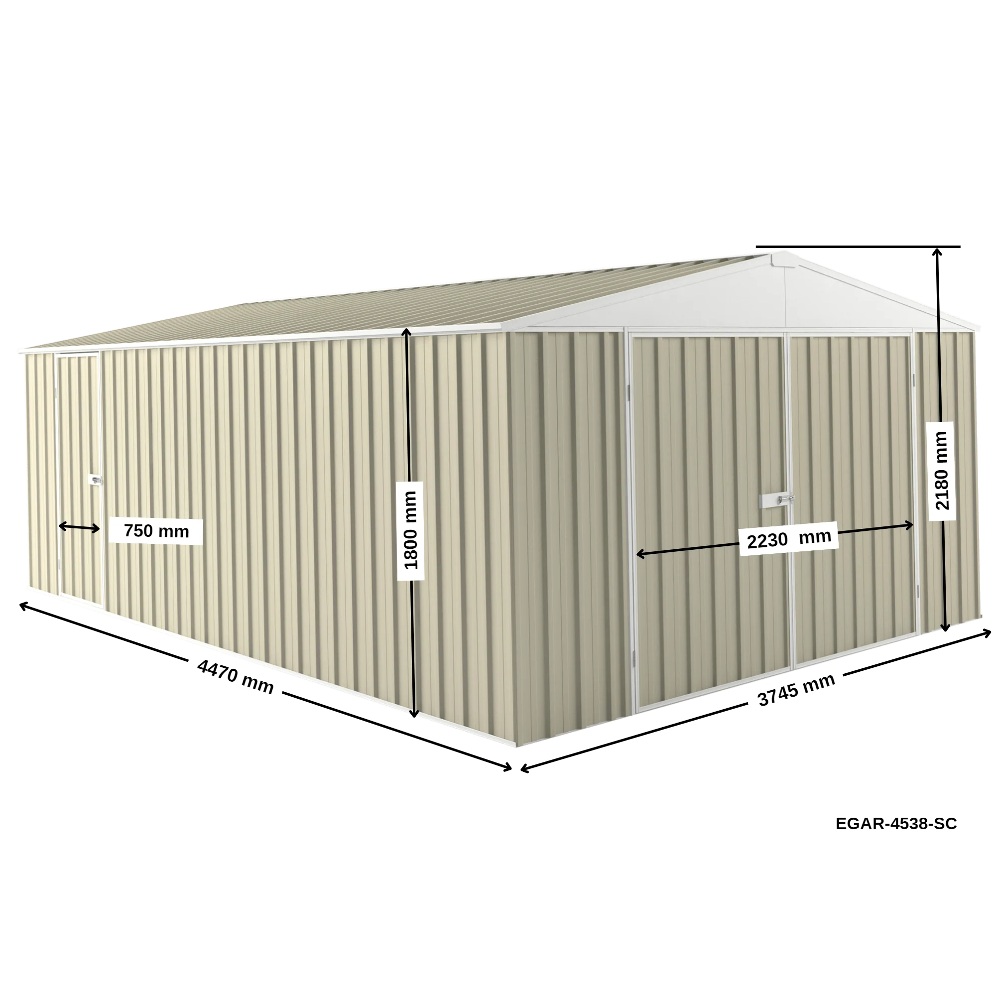 3.75m x 4.5m Garage Shed - Image 27