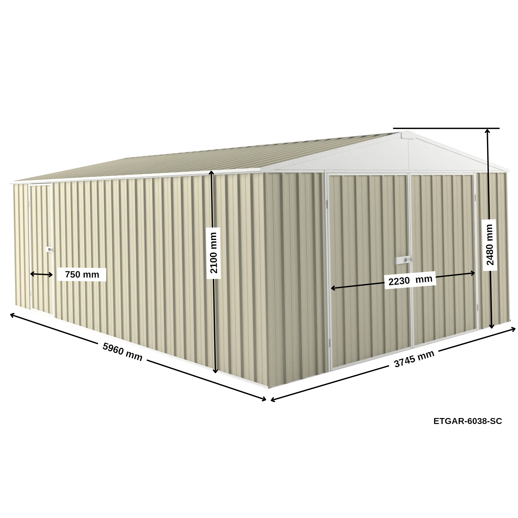 3.75m x 6m Garage Shed - Image 27