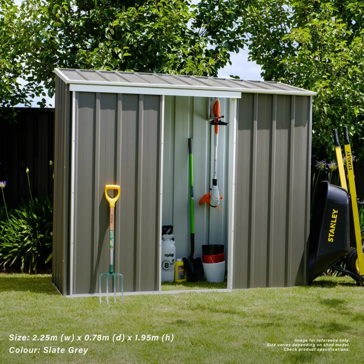 3m x 0.78m Narrow Slider Garden Shed - Image 13
