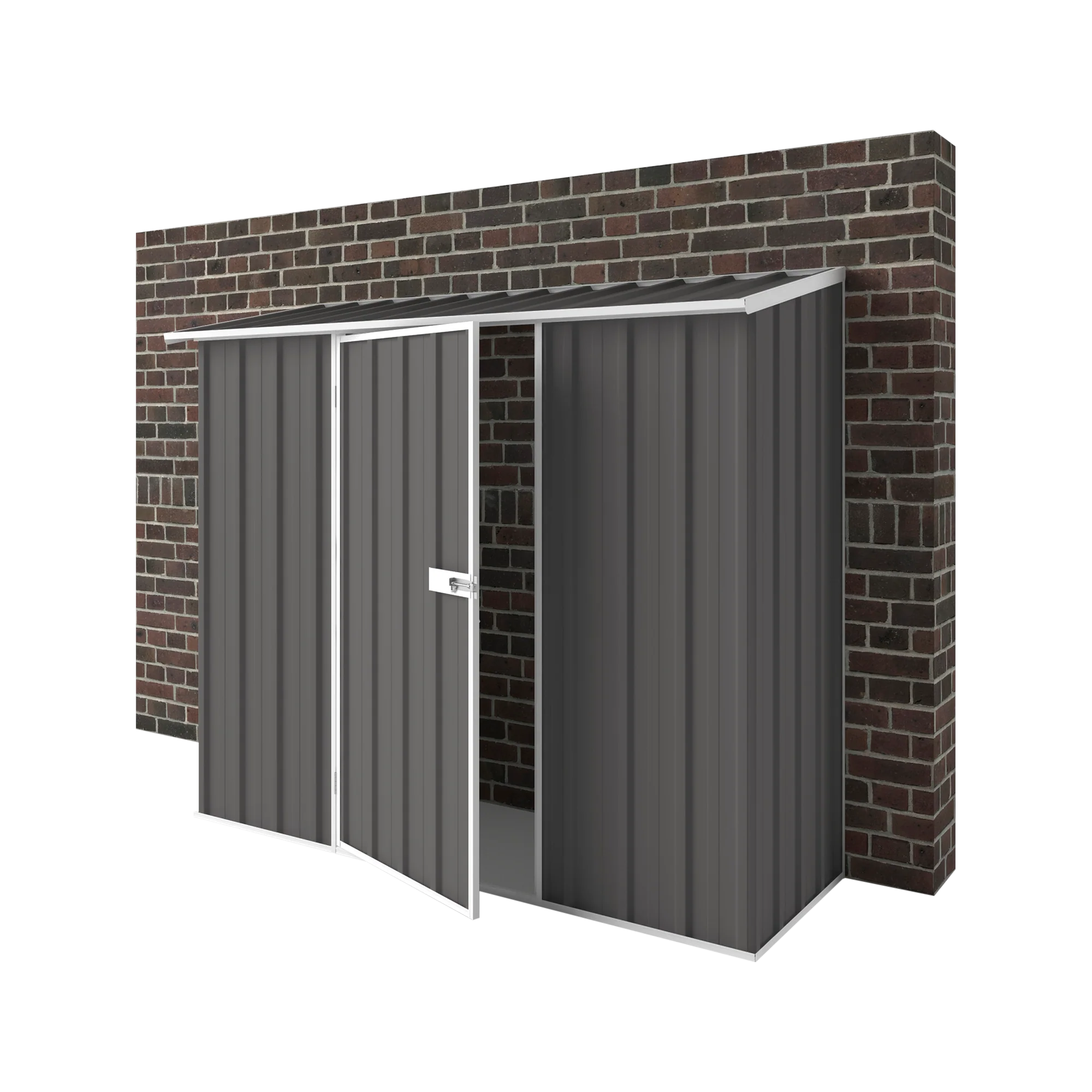 2.25m x 0.78m Off The Wall Garden Shed
