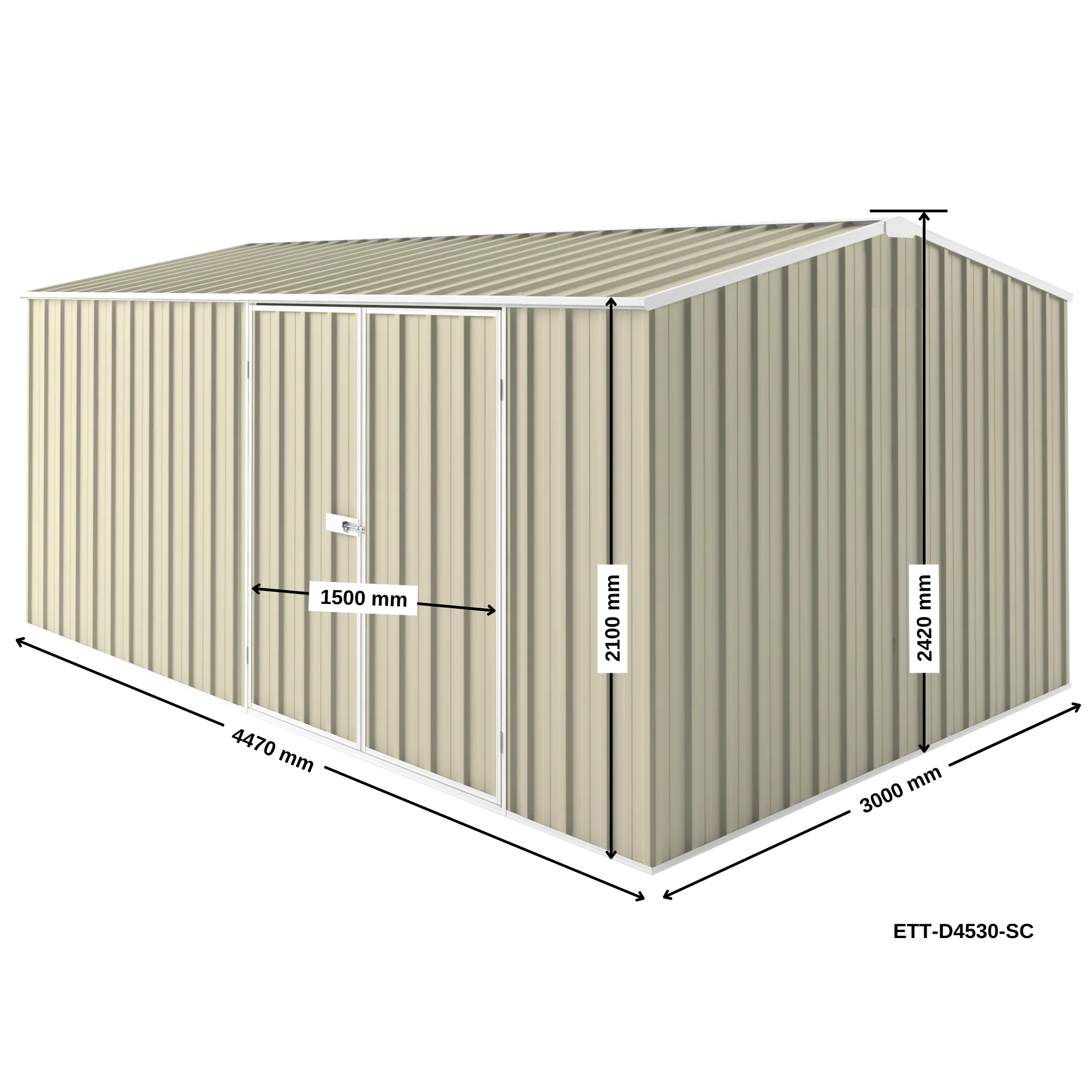 4.5m x 3m Workshop Shed - Image 26