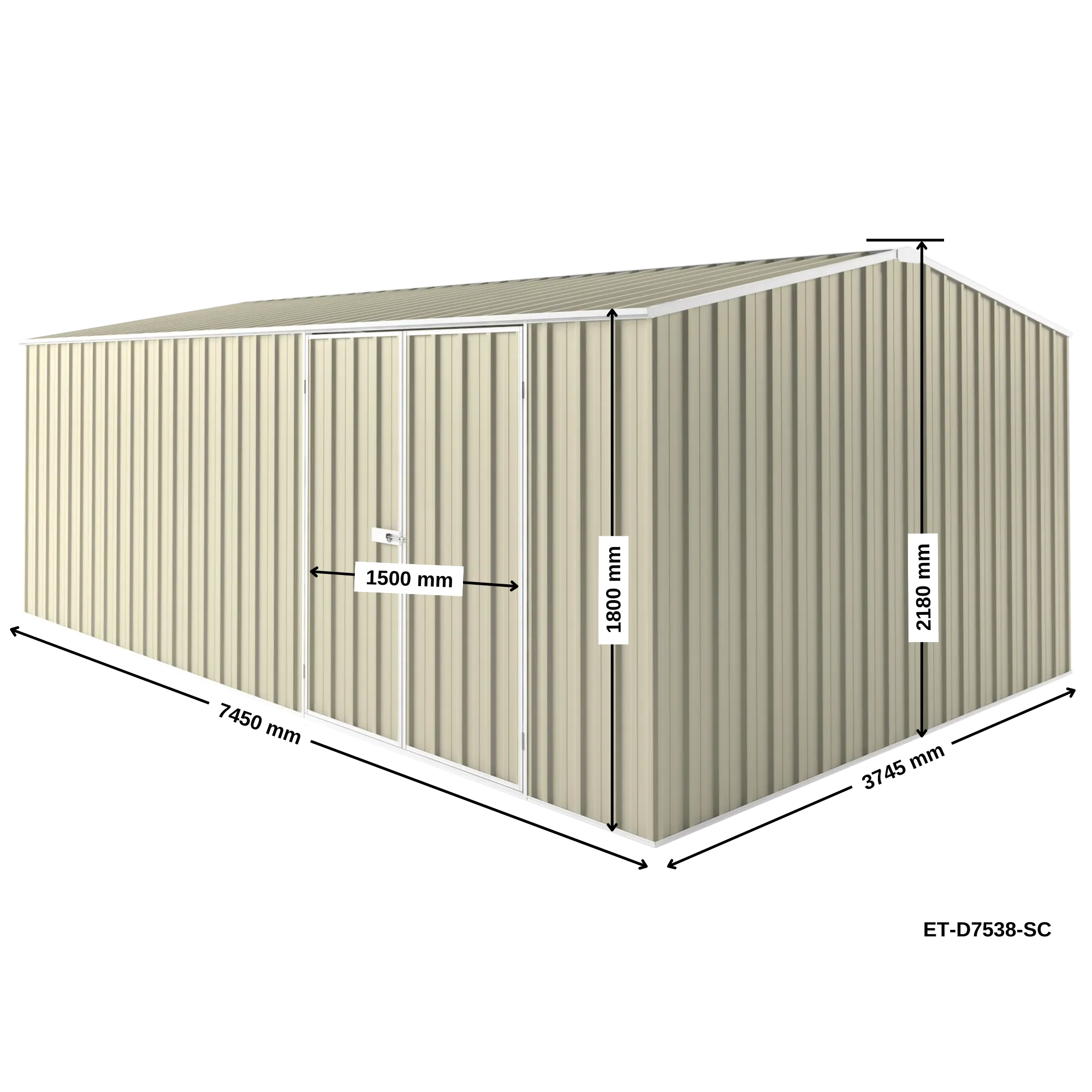 7.5m x 3.75m Workshop Shed - Image 24