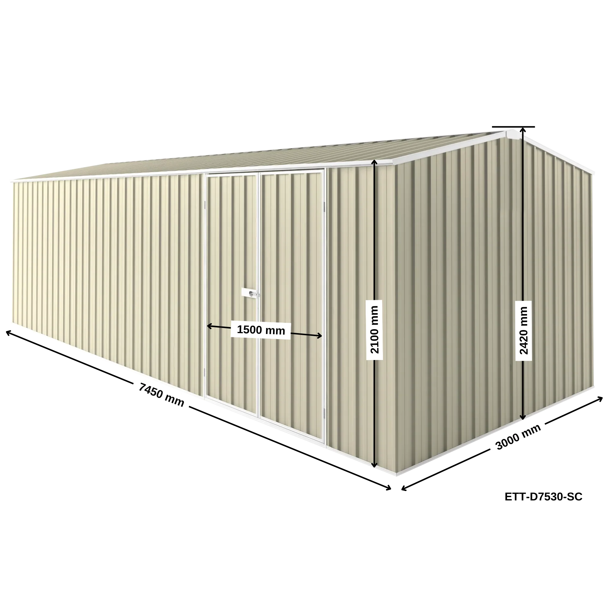 7.5m x 3m Workshop Shed - Image 25